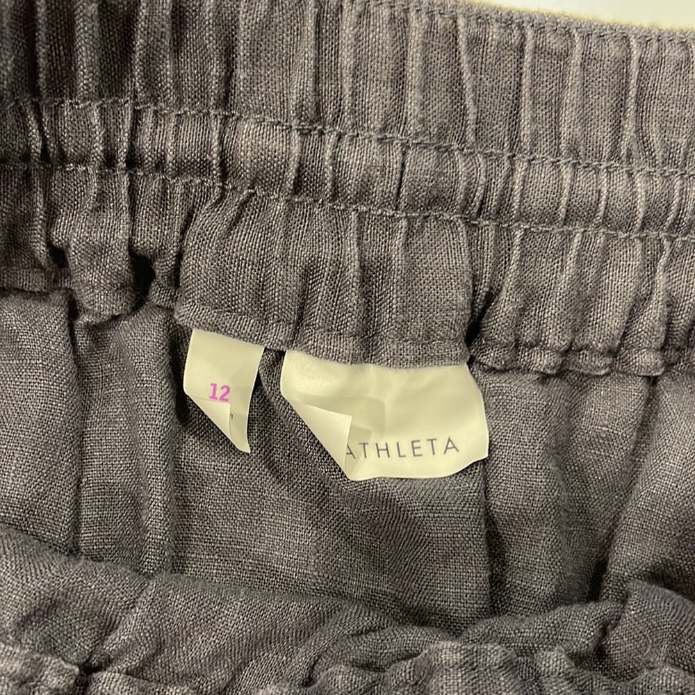 Athleta 100% Navy Linen Skirt - Picture 4 of 7
